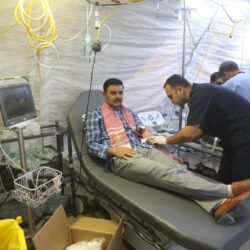 المستشفى الميداني الأردني جنوب غزة 6 ينظم حملة تبرع بالدم